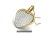 Yellow  white rose gold silver beautiful heart pendant cgcpc009