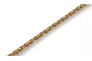 Yellow white rose gold chain solid cgcc002