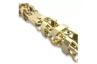 Blanco amarillo rosa sólido 9k 14k oro cadena cgcc003