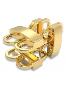 Złoty łańcuszek z żółtego białego różowego złota cgcc003