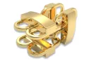 Złoty łańcuszek z żółtego białego różowego złota cgcc003