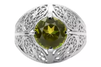 Russian Soviet rose 14k 585 gold Alexandrite Ruby Emerald Sapphire Zircon ring  vrc014