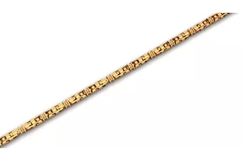 Yellow white rose gold solid chain cgcc001