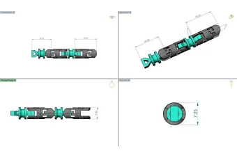 Желтая белая роза золота твердая цепь cgcc001