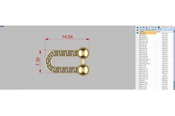 Желтая белая роза твердой золотой цепи cgcc006