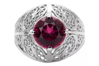 Russian Soviet rose 14k 585 gold Alexandrite Ruby Emerald Sapphire Zircon ring  vrc014