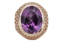 Russe rose soviétique 14k 585 or Alexandrite Ruby Emerald Sapphire Zircon ring vrc084