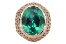 Russische sowjetische Rose 14k 585 Gold Alexandrit Rubin Smaragd Saphir Zirkon Ring vrc084