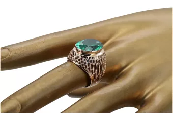 Inel rusesc sovietic roz 14k 585 aur alexandrit rubin smarald safir zircon inel vrc084