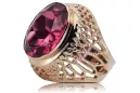 Russe rose soviétique 14k 585 or Alexandrite Ruby Emerald Sapphire Zircon ring vrc084