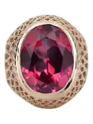 Russe rose soviétique 14k 585 or Alexandrite Ruby Emerald Sapphire Zircon ring vrc084