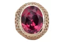 Russe rose soviétique 14k 585 or Alexandrite Ruby Emerald Sapphire Zircon ring vrc084