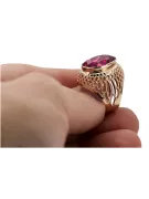 Russe rose soviétique 14k 585 or Alexandrite Ruby Emerald Sapphire Zircon ring vrc084