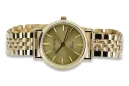 Gold men's watch Geneve ★ zlotychlopak.pl ★ Gold purity 585 333 Low Price!