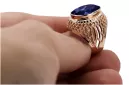 Russische Sowjetrose 14k 585 gold Alexandrite Ruby Emerald Saphir Zircon Ring vrc084