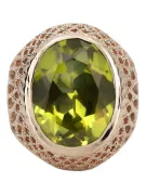 Russische Sowjetrose 14k 585 gold Alexandrite Ruby Emerald Saphir Zircon Ring vrc084