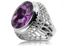 Silver 925 Amethist ring vrc089s Vintage