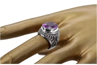 Russische Sowjetrose 14k 585 gold Alexandrite Ruby Emerald Saphir Zircon Ring vrc014