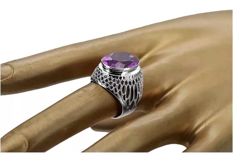 Russe rose soviétique 14k 585 or Alexandrite Ruby Emerald Sapphire Zircon ring vrc014