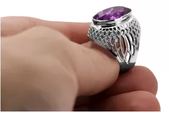 Russische Sowjetrose 14k 585 gold Alexandrite Ruby Emerald Saphir Zircon Ring vrc014