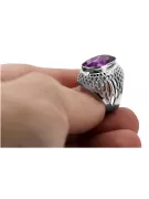 Russe rose soviétique 14k 585 or Alexandrite Ruby Emerald Sapphire Zircon ring vrc014