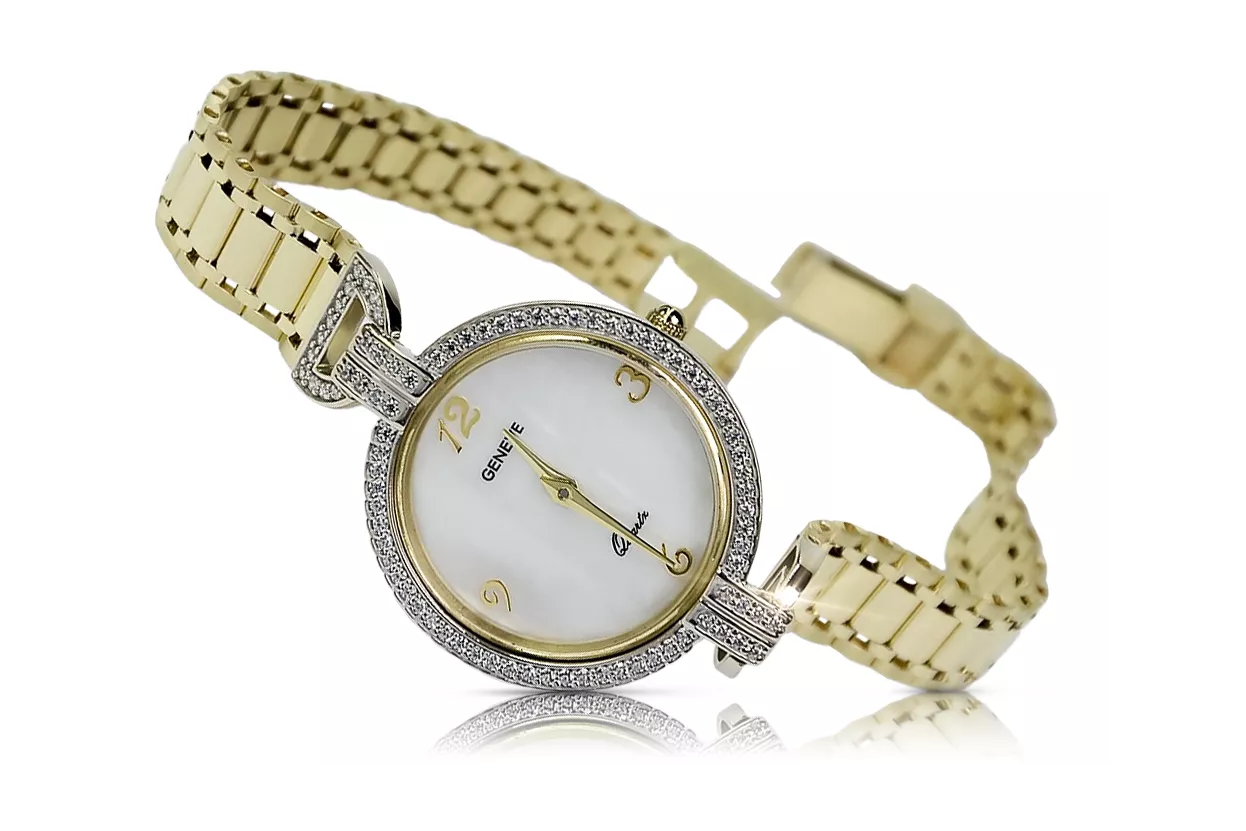 Reloj ★ de oro para damas zlotychlopak.pl Pureza de oro 585 333 ¡★ Precio bajo!