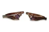 Vintage rose pink 14k 585 gold earrings vec042 alexandrite ruby emerald sapphire ...