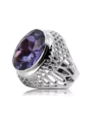 Russe soviétique rose 14k 585 or Alexandrite Rubis Émeraude Saphir Zircon bague vrc014