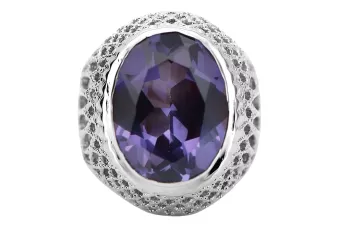 Ruso soviético rosa 14k 585 oro Alexandrite Ruby Esmeralda zafiro anillo Zircon vrc014