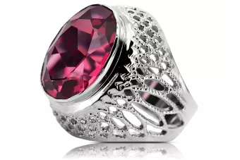Ruso soviético rosa 14k 585 oro Alexandrite Ruby Esmeralda zafiro anillo Zircon vrc014