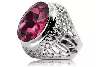 Silver 925 Ruby ring vrc089s Vintage