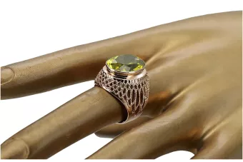 Inel sovietic rusesc din aur 585 trandafir 14k alexandrit rubin smarald safir zircon vrc189