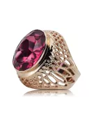 Russe rose soviétique 14k 585 or Alexandrite Ruby Emerald Sapphire Zircon ring vrc189