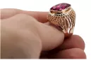 Russe rose soviétique 14k 585 or Alexandrite Ruby Emerald Sapphire Zircon ring vrc189