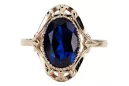 Russe rose soviétique 14k 585 or Alexandrite Ruby Emerald Sapphire Zircon ring vrc189