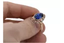 Anillo ruso soviético rosa 14k 585 oro Alejandrita Rubí Esmeralda Zafiro Zircon vrc189