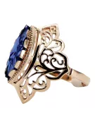 Originales Vintage-Roségold aus 14 Karat Saphir Ring Vintage Stil vrc017r