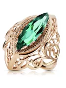 Ring Smaragd Originales Vintage-Roségold aus 14 Karat Vintage Stil vrc017r