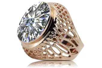 Inel sovietic rusesc din aur 585 trandafir 14k alexandrit rubin smarald safir zircon vrc189