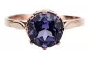 Russische Sowjetrose 14k 585 gold Alexandrite Ruby Emerald Saphir Zircon Ring vrc189