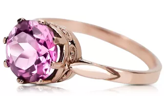 Ring Amethyst Originales Vintage-Roségold aus 14 Karat Vintage Schmuck vrc366r