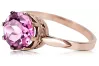 Vintage craft Ring Amethyst Original Vintage 14K Rose Gold vrc366r