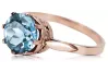 Ring Vintage Jewlery Aquamarine Original Vintage 14K Rose Gold vrc366r