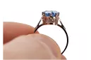 Ring Aquamarin Originales Vintage-Roségold aus 14 Karat Vintage Stil vrc366r