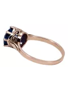 Original Vintage 14K Rose Gold Sapphire Ring Vintage Jewlery vrc366r