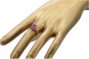 Original Vintage 14K Rose Gold Ruby Ring Vintage vrc366r