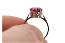 Rubis Or rose 14 carats vintage d'origine Anneau Style vintage vrc366r