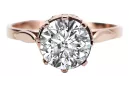 Vintage Inel Zircon Original vintage din aur roz de 14k vrc366r