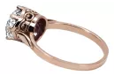 Оправа Оригинальное винтажное розовое золото 14 карат Кольцо Винтаж стиль vrc366r