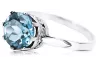 Aquamarine Sterling silver 925 Ring Vintage Jewlery vrc366s